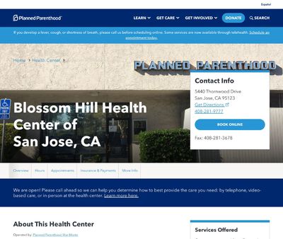 STD Testing at Planned Parenthood - Blossom Hill Health Center