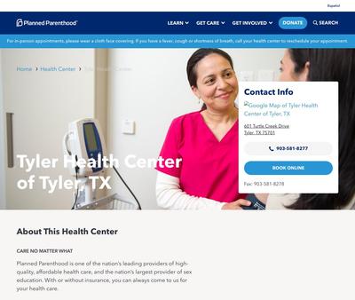 STD Testing at Planned Parenthood - Tyler Health Center